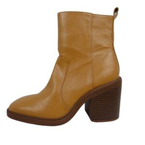 Kensie Klinton Ankle Boots, square toe, side zip stacked heel size 8.5M #1447